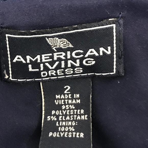 Blue Dress American Living $17 Excellent Condition - Picture 3 of 3